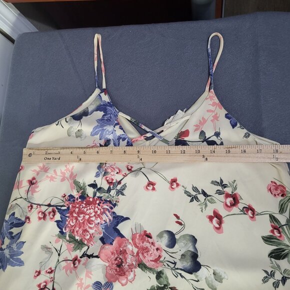 VESTIQUE Women's Small Strappy Flowy Floral Sundress Lined Whimsy Fairy Garden - Picture 4 of 10